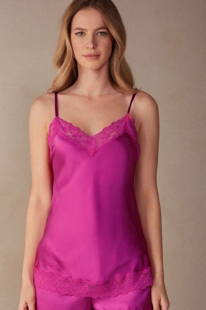 Intimissimi Kanten and Silk Top Roze | GBEEC37319